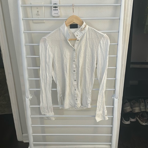 ❣️EQUILINE❣️ “Sandy” Long Sleeve Equestrian Riding Show Shirt. - Picture 1 of 4